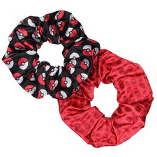 Pokemon Pokeball Scrunchie Set Hair Ties Hair Accessories For All Hair Types