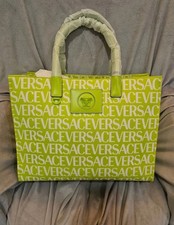 Brand New With Tags Lime Green Versace Tote Bag