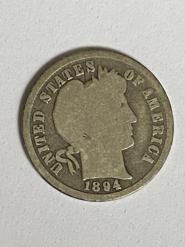 1894 P Barber Dime Silver 10c