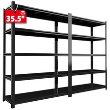 2500LBS Heavy Duty Storage Shelves,Metal Garage Shelving with Adjustable Shelves