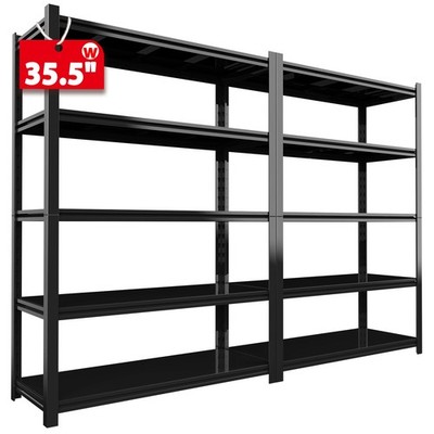 2500LBS Heavy Duty Storage Shelves with Adjustable Shelves,Metal Garage Shelving