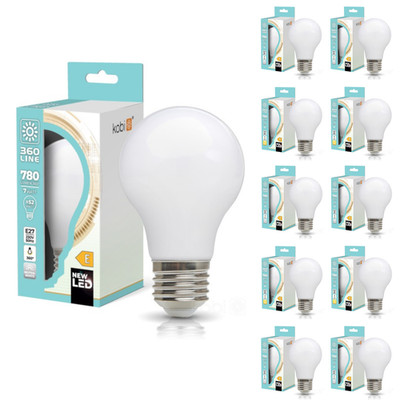 10 x LED Leuchtmittel E27 7W Filament Milchig warmweiß neutralweiß Lampe Birne
