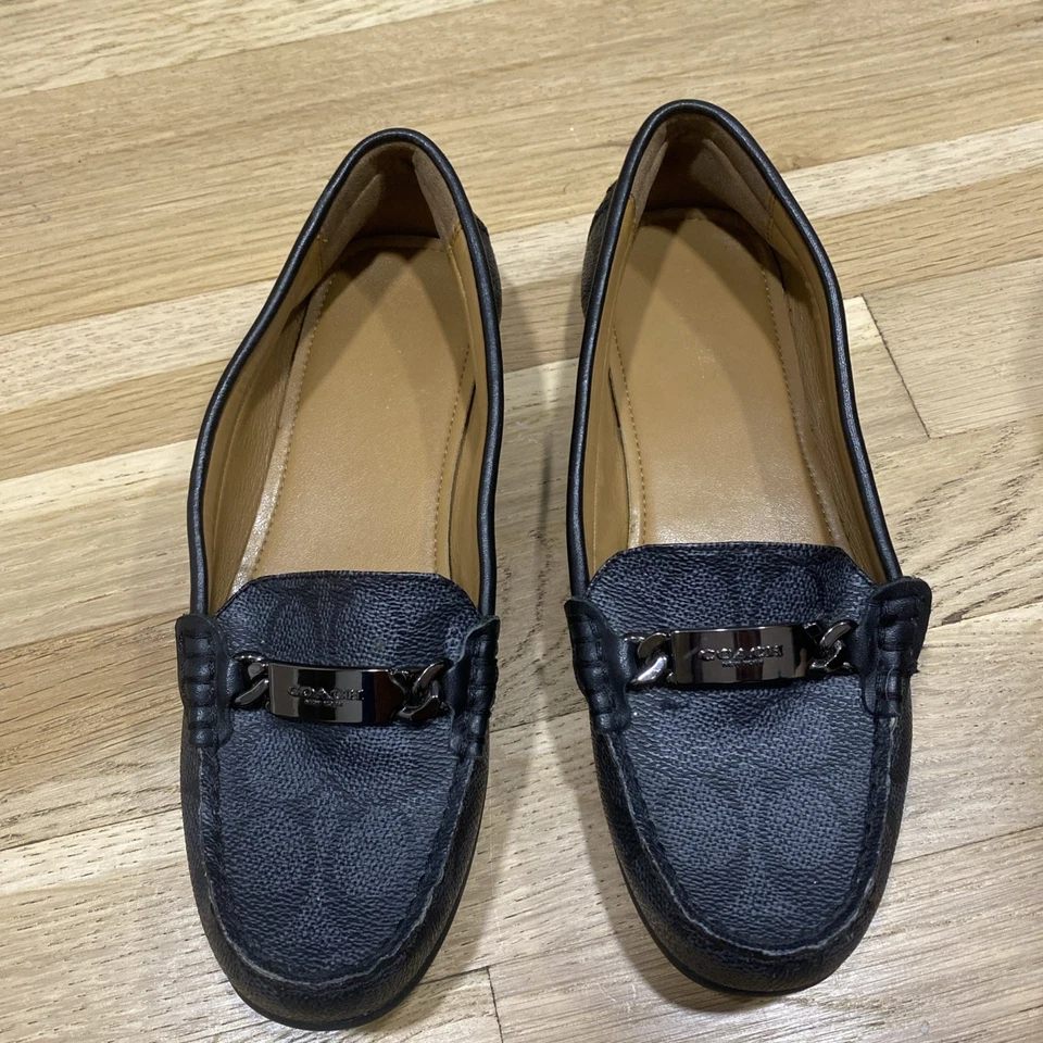 Mocasines Coach Signature negro oliva y gris jacquard 6 niños 36 EUR Foto 2 de 4