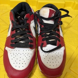 Botines de fútbol Nike Air Jordan 1 Low TD Chicago rojo blanco negro niños 5 años