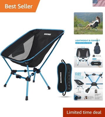 Ultralight Portable Camping Chair - Supports 330lbs, Easy Setup & Compact Design
