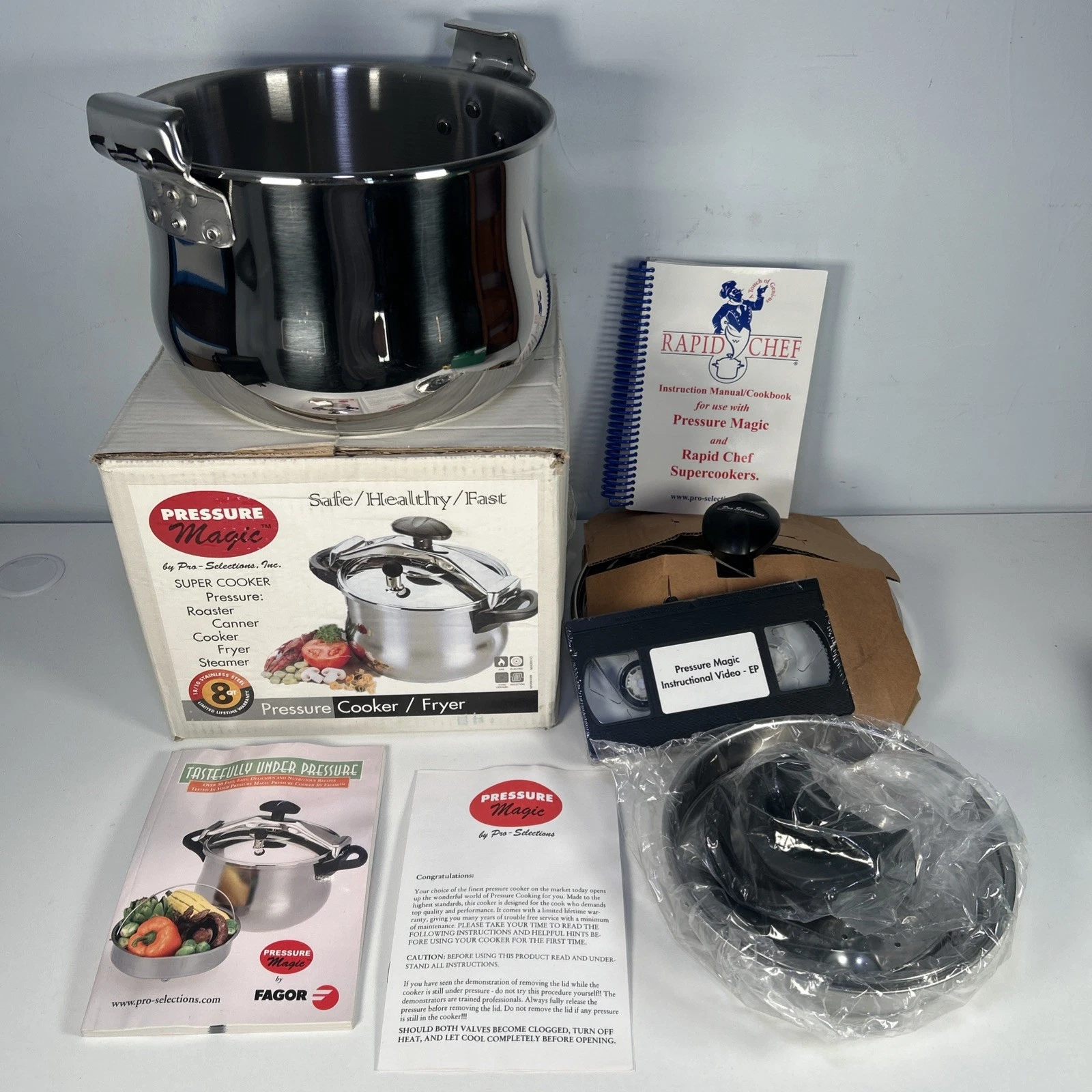 Pro Selections 8 QT Pressure Magic Cooker 18/10 Stainless Steel Steamer Manual
Opens in a new window