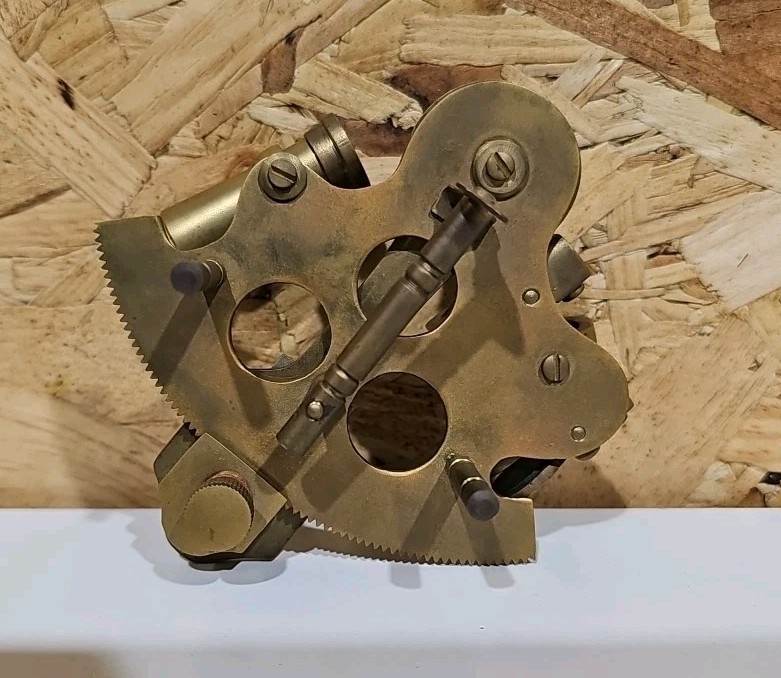 Vintage Nautical Sextant Replica With Wooden Storage Box — image 10