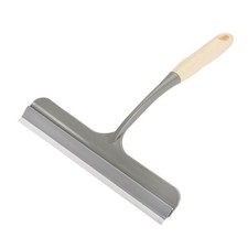 Tergi glass spatula shower with glass hole attachment, shower door, beige