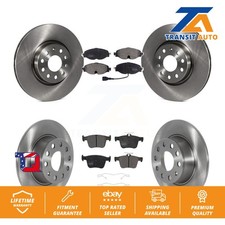 Brake Rotor & Semi-Metallic Pad Front Rear Kit For 2022-2023 Volkswagen Taos FWD