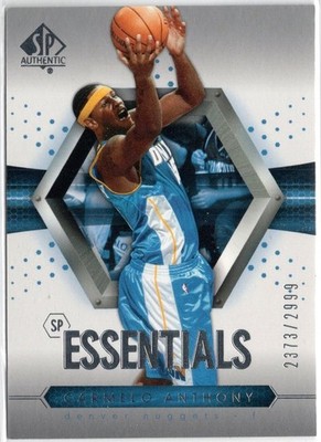 2004-05 SP Authentic SP Essentials Carmelo Anthony Insert Card #97 /2999 Nuggets