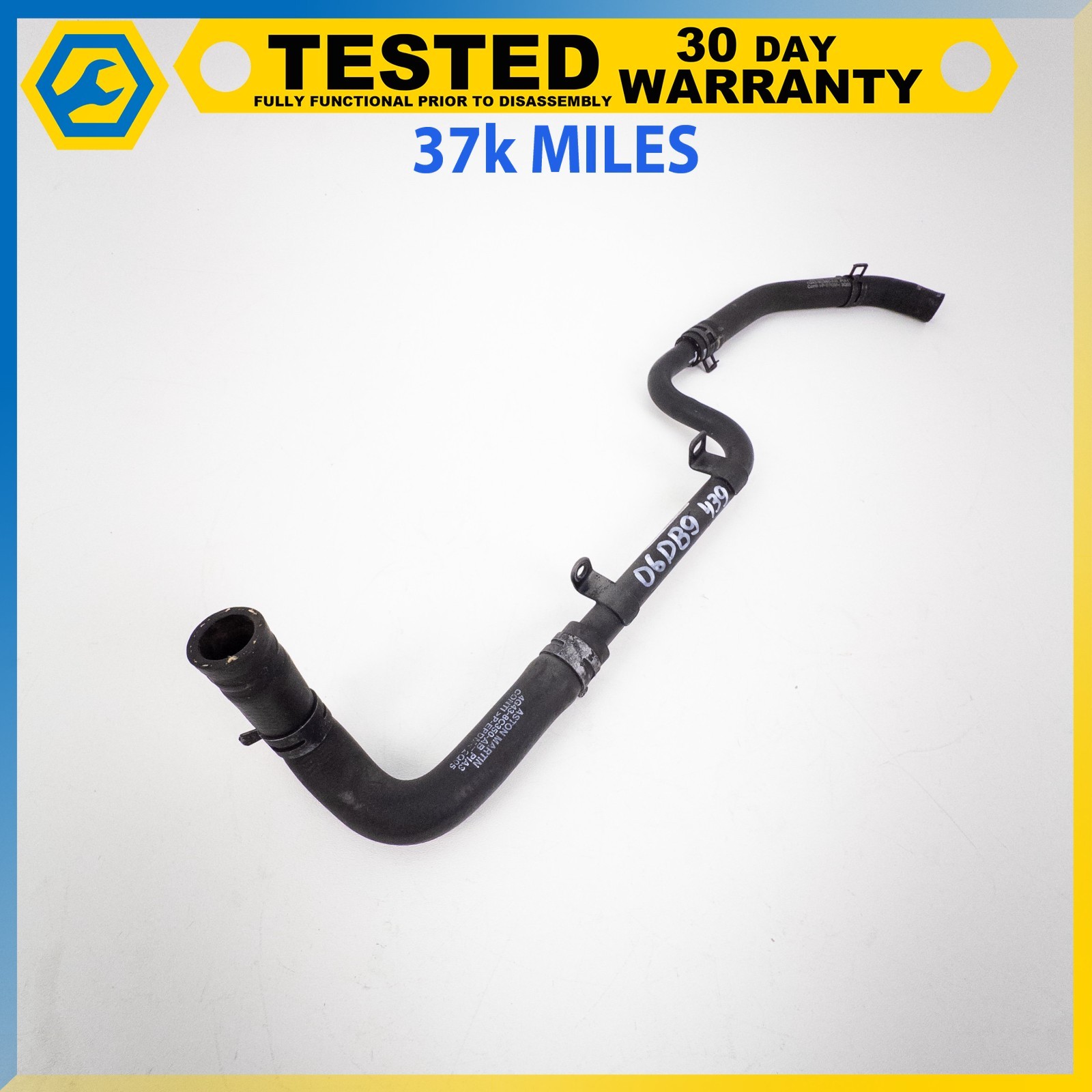 05-12 ASTON MARTIN DB9 DBS 6.0L ENGINE WATER COOLANT HOSE PIPE LINE OEM