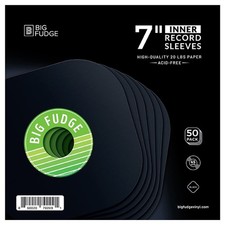 BIG FUDGE Black Special Edition  Vinyl Record Inner Sleeves 50x  Made from ...