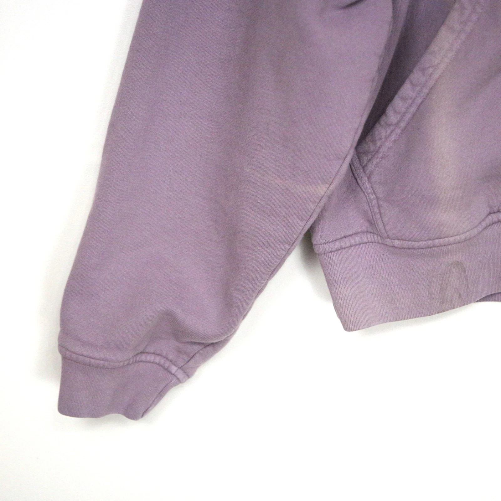 Felpa con cappuccio e zip Rhude viola lavanda SBIADITA oversize piccola *LEGGI*