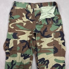 Vintage US Military Pants Men 34x30 Camo Cargo Baggy Distress Utility Medium Reg