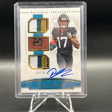 2018 National Treasures Rookie Patch Autograph #191 DJ Chark Jr. RC /25 Gold