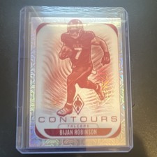 2025 Panini Phoenix Contours Bijan Robinson #2 Atlanta Falcons Serial Numbered