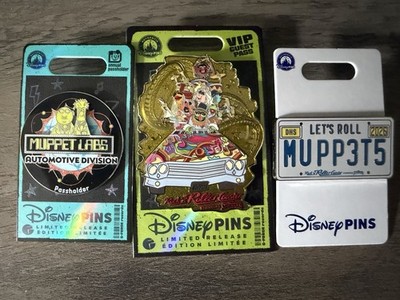 Disney Limited Release Rock 'n' Roller Coaster Muppets Pin Set All 3