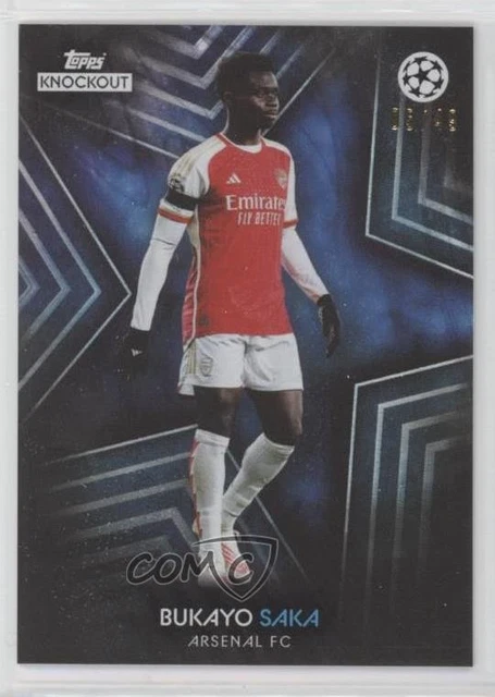 2023-24 Topps UCL Knockout Star Player Blue 5/49 Bukayo Saka 1ci5