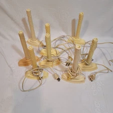8 Vintage Single Drip Electric Candolier Candles Christmas Décor Lights