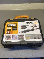 WORX WX739 MAKERX Rotary Tool 20V, and Battery And Charger With Case