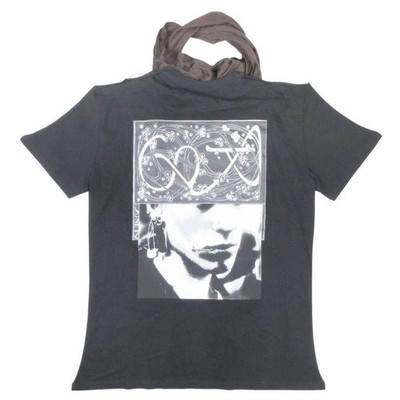 RAF SIMONS 19ss Print Scarf Tshirt Apron Men s M Black Brown