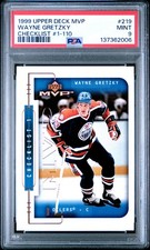 1999 UPPER DECK MVP CHECKLIST #1-110 #219 WAYNE GRETZKY PSA 9