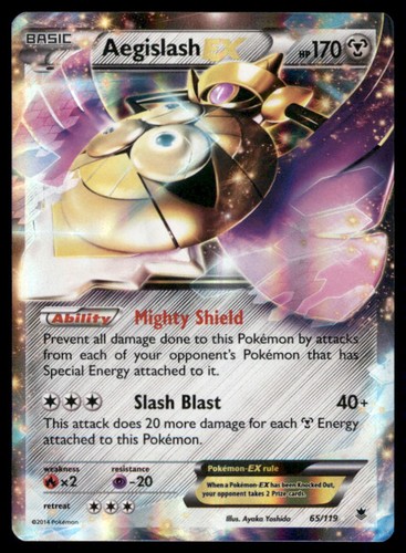 Aegislash EX 65/119 Holo Phantom Forces Pokemon Card