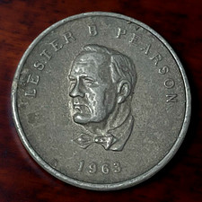 Vintage 1975 Shell Oil Token Prime Ministers of Canada Lester B. Pearson Medal