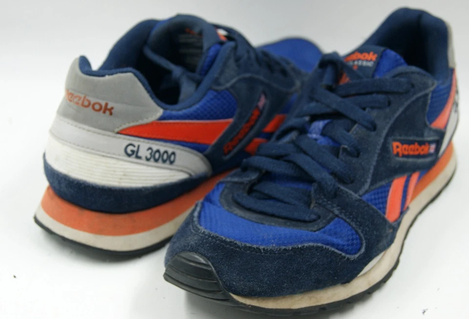Zapatillas deportivas Reebok GL 3000 para hombre talla 7,5 azul gamuza V67653 Foto 3 de 4