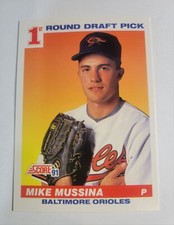 1991 Score Mike Mussina #383 Orioles Pitcher