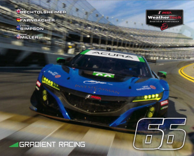 2022 MILLER, SIMPSON, FARNBACHER GT3 PETIT LE MANS IMSA WTSC POSTCARD
