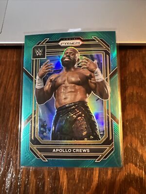 Apollo Crews 2023 Panini Prizm WWE Teal Prizm Parallel #179 NXT #'d /49
