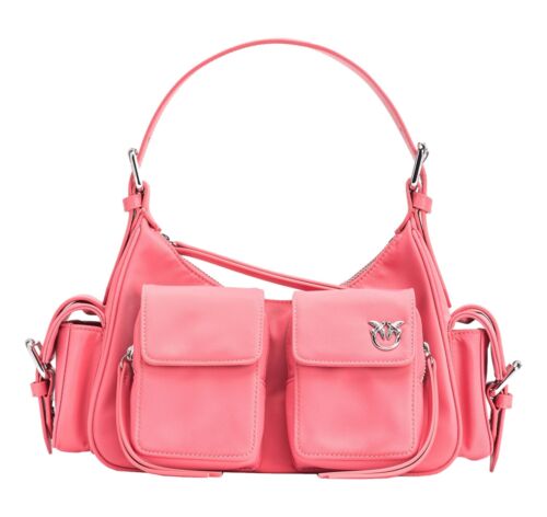Pinko Tasche Frau Cargo Bag Recycelt Nylon P31N Rosa Farbe - Bild 1 von 7