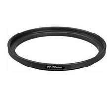 Bower 77mm-72mm Step Down Ring Metal Adapter 77-72mm black 