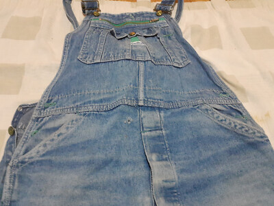 Men's Vintage Green Tag Liberty Overalls Made in USA 35