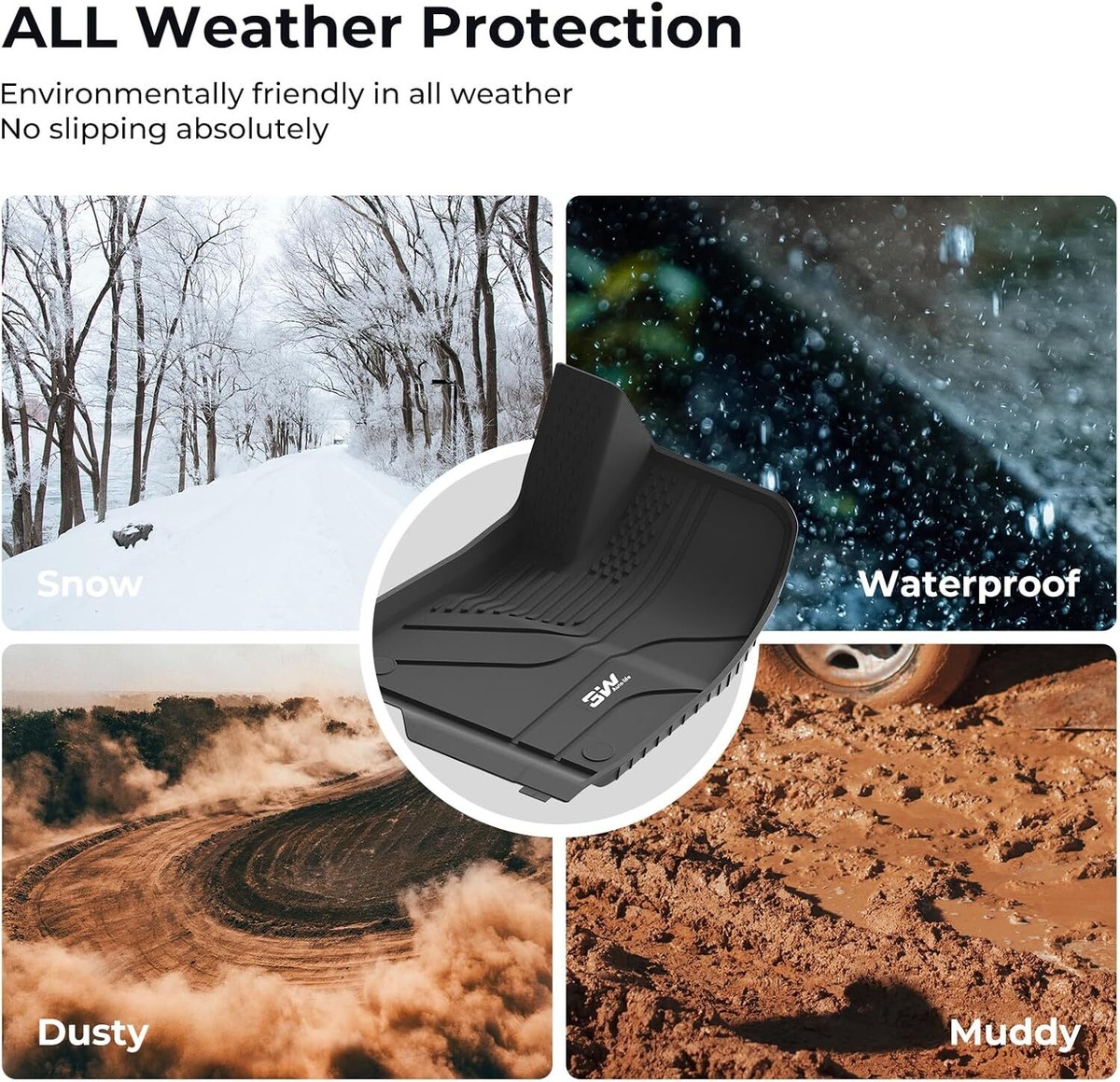 CYBERBEANS All Weather Cargo Liners Voor Tesla Model 3 Highland 2024/2025/2026 Accessoires Kofferbakmatten, Frunk Achter Kofferbak Tray Matten
