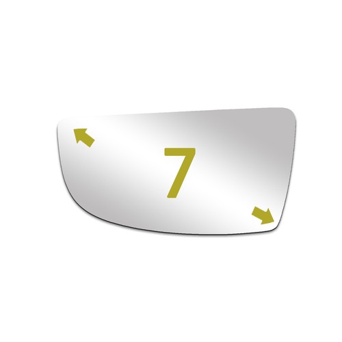 Lower Mirror Glass Replace Fits 2015 2016 2017 Ford Transit-250 Left Side Convex - Bild 2 von 9