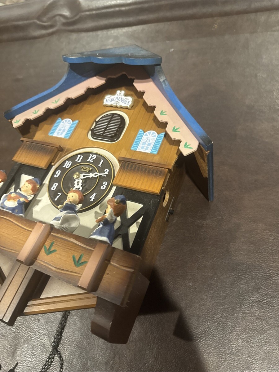 Vintage citizen poppo cuckoo march enhaus clock 4 angles Read | eBay