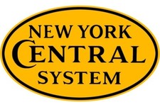 New York Central System Railroad Oval Shaped DIECUT NEW Sign 40" Wide USA STEEL