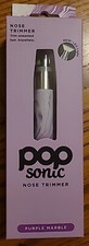 Pop Sonic Nose Trimmer Purple Marble LED Light Battery Operated NIB Sleek Spa