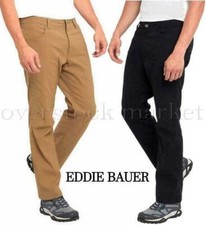 NEW MEN'S EDDIE BAUER 2-WAY STRETCH FLEECE LINED PANT STORMREPEL DWR VARIETY