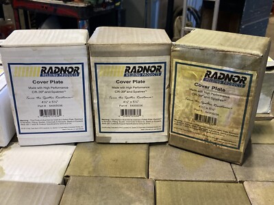 ( Qty 50 ) RADNOR COVER PLATES CR-39 Lenses 4 1/2'' x 5 1/4'' PART # 64005036
