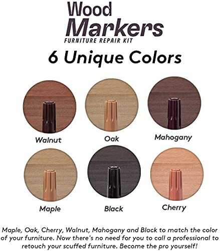 13 Pack Furniture Marker Touch Up Furniture Wood Floor Markers Repair Kit - Picture 3 of 9
