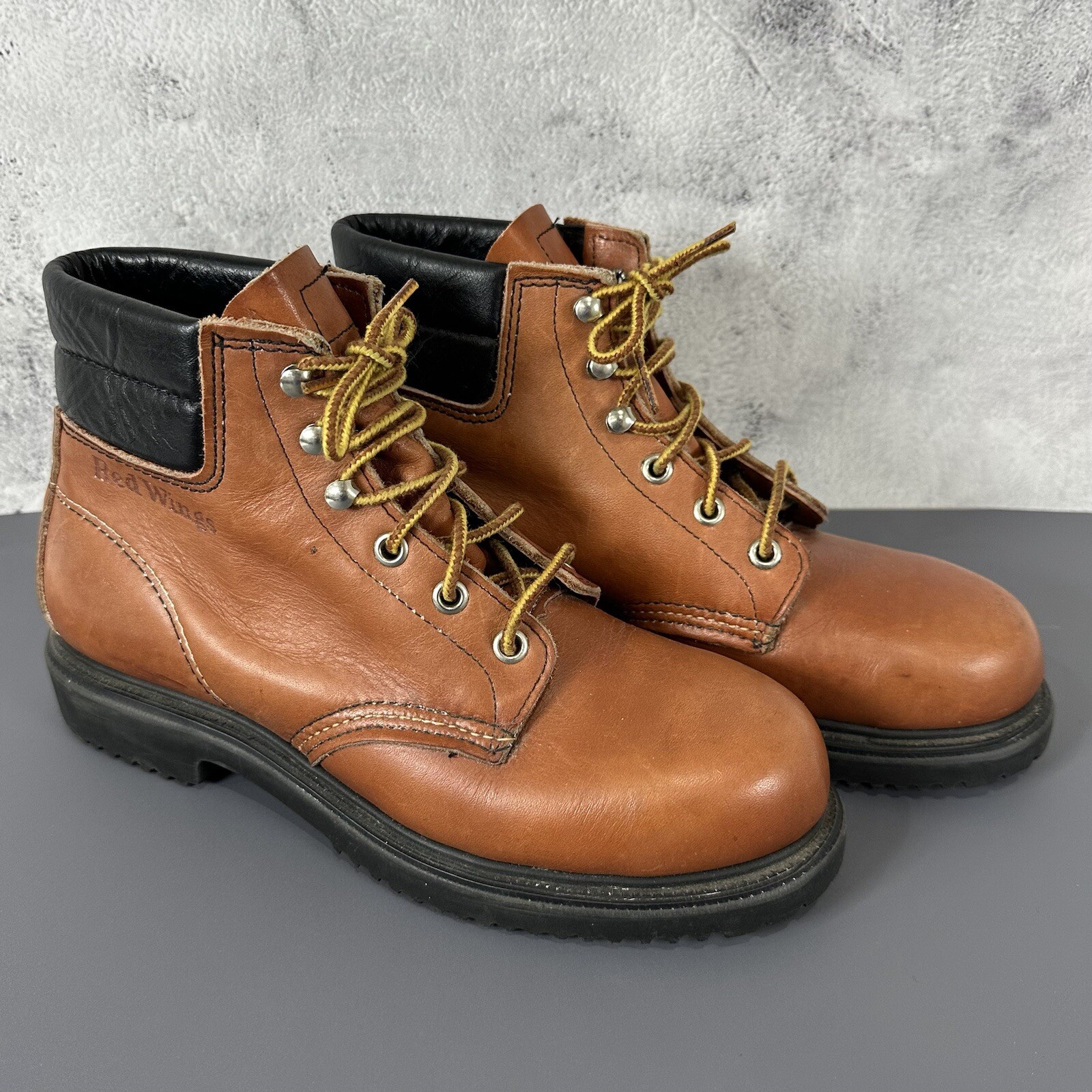 SAOLA Stivali da lavoro donna pelle Red Wing TAGLIA 7 B super suola 2308 VINTAGE