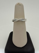 BEAUTIFUL David Yurman Petite Infinity Ring 925 With Diamonds