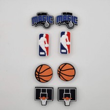 NBA Orlando Magic Basketball Team For Crocs Shoe Charms Jibbitz - 8 Pieces