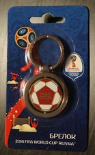 Copa Mundial de la FIFA Rusia 2018 recuerdo llavero balón de fútbol rojo auténtico