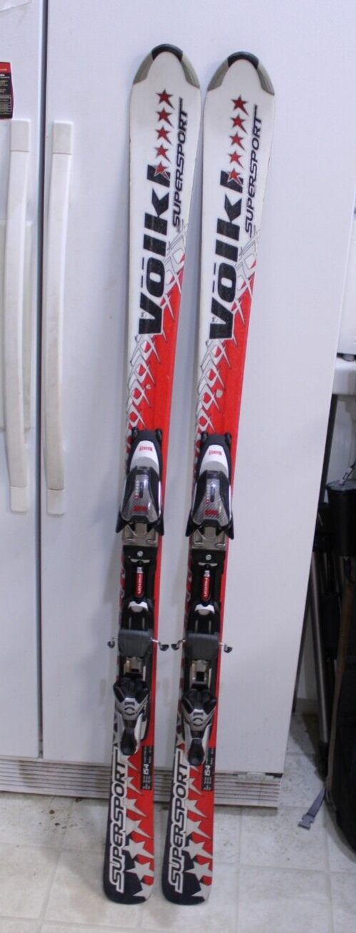 Volkl SuperSport Skis 154cm Marker Titanium 1200 Bindings GOOD TO VERY