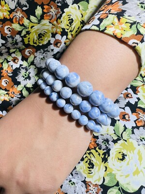 Sodalith Stretch Armband 8-12mm Heilstein Naturstein Edelstein Chakra Reiki