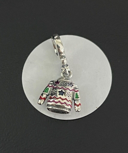 PANDORA S925 Charm, Christmas Sweater Dangle Charm 2024